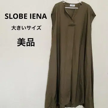 IENA 슬로브 이에나 린넨 100 슬리브리스 롱 원피스 빅 사이즈
