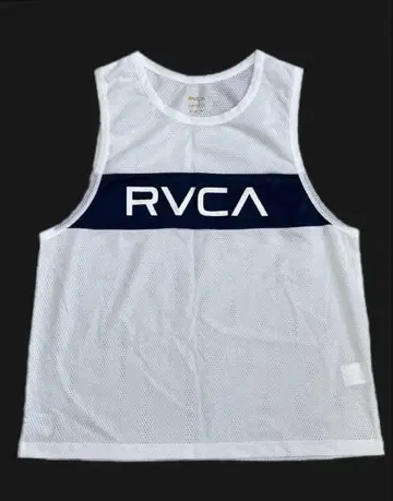 RVCA 루카 메쉬 탱크탑 화이트/네이비
