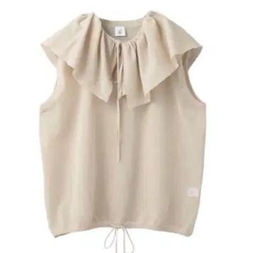 <6(ROKU)>FRILL NO SLEEVE TOP 시착만 한 상품
