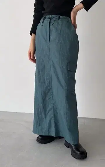 CANAL JEAN El mar 나일론 카고 롱 스커트