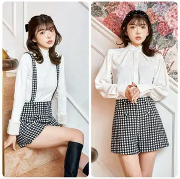 Darich 다리치 하이웨스트 서스펜더 숏팬츠 미사용 새상품