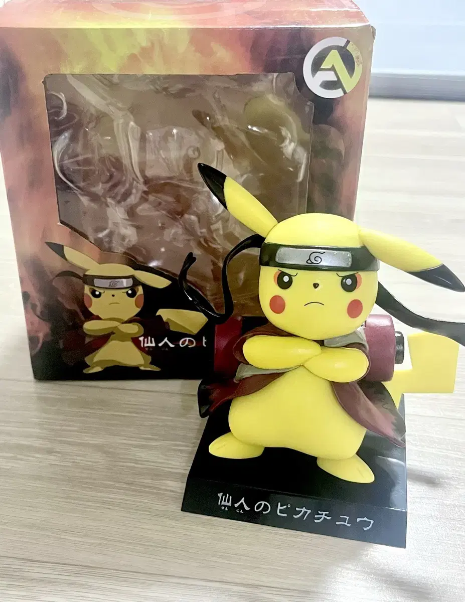 Naruto Pikachu Figure Pokemon Collaboration Sage Mode Ninja
