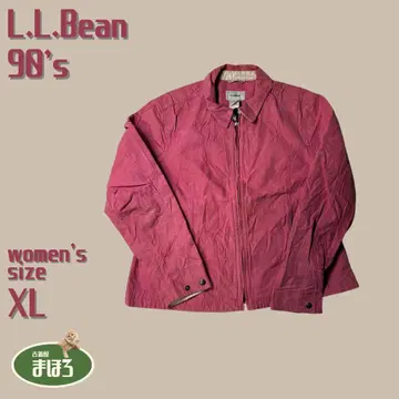 엘엘빈 LLBean 덕지 스윙탑 블루종 자켓 핑크 옷깃