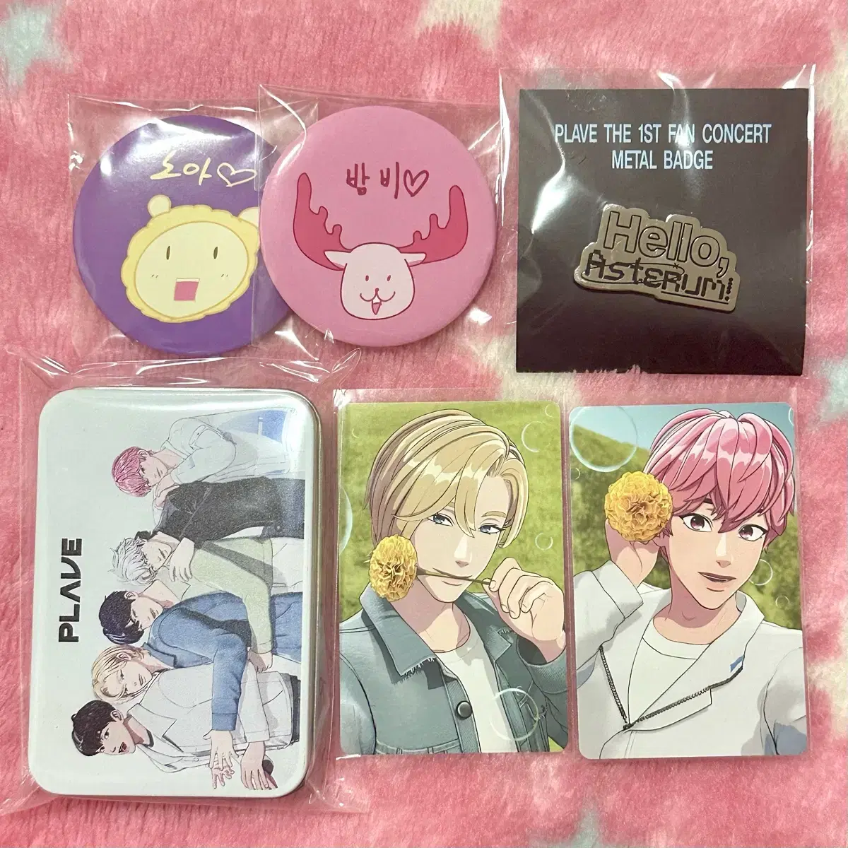 PLAVE Noah Bamby Can Badge Concert Badge Mediheal Tin Case Poca