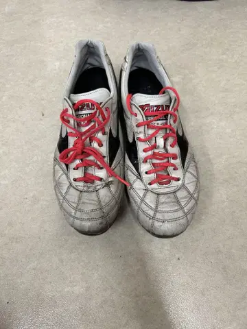 Mizuno Morelia 크로스 스티치 스파이크 화이트 26cm