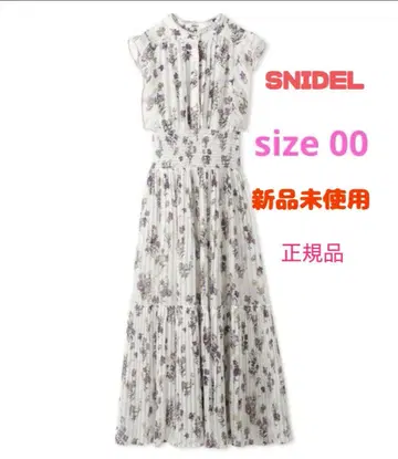 snidel Sustainable 바이컬러 플리츠 원피스 00
