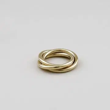 언노운. U524 " TRIPLE2 " RING / BRASS