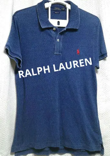 폴로 랄프 로렌 데님 폴로 셔츠 블루