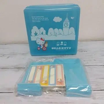 레어 헬로키티 플라스틱 수납 박스 칸막이 및 씰 미사용 잡화