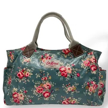 컨디션 최상 Cath Kidson 캐스키드슨 토트백 그린 꽃무늬