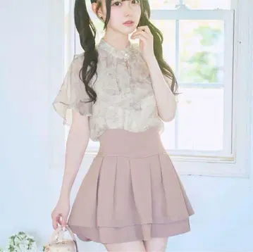 미셸 마카롱 슬림 레그 스커트 더스티 핑크 M 사이즈