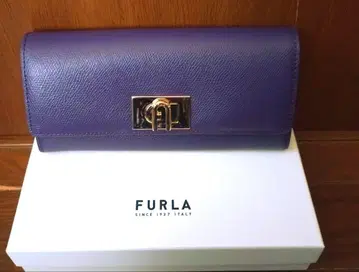 FURLA 퍼플 장지갑 새상품