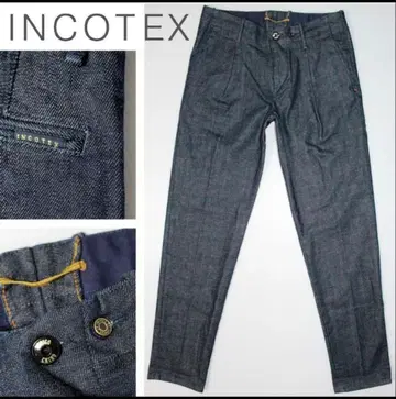 인코텍스 데님 슬랙스 30 원플리츠 INCOTEX