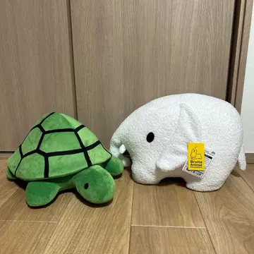 블루나 애니멀 특대형 봉제 인형 세트 코끼리 거북이