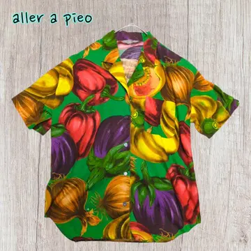 aller a pieo 아레아피오 셔츠 반팔 야채 베지터블 올 패턴