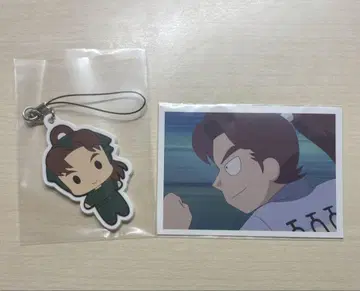 야마다 리키치 산리오 AMO 카페 장면 사진 카드 러버 스트랩 닌자