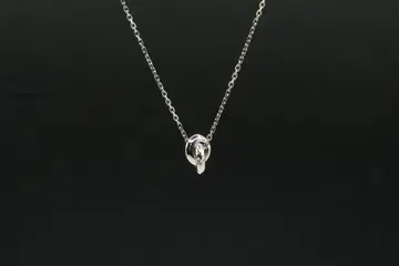 새상품 라이온 하트 더블 페더 반지 목걸이 0.005 다이아