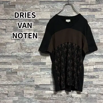 드리스반노튼 라이카 V넥 s/s T BLK/L
