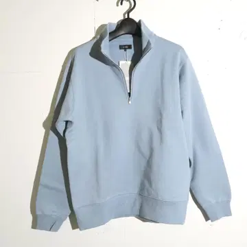 새상품 BEAMS 하프 지퍼 맨투맨 색스 블루