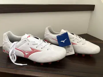 Mizuno 축구 스파이크 24.5cm 화이트/레드