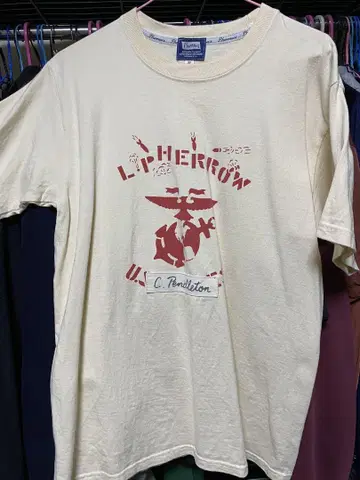 Pherrow's U.S. Marine Corps 티셔츠 MD 크림