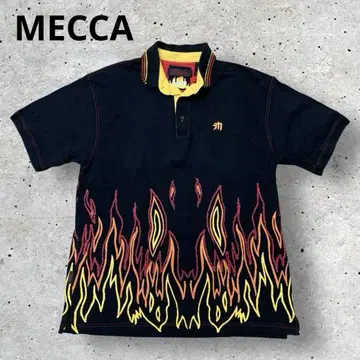MECCA 파이어 패턴 피케 셔츠 XL