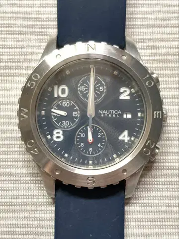 NAUTICA 남성용 손목시계 쿼츠 크로노그래프 배터리 교환 후 배송