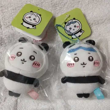 치이카와 팬더 마스코트 키링 치이카와 하치와레 2개 세트