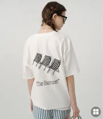 the barnnet 더 바넷 한국 티셔츠 화이트 화이트 프린트