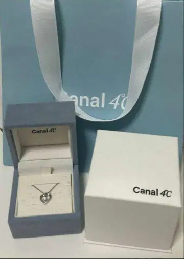 Canal 4C 실버 목걸이 기프트 박스 포함