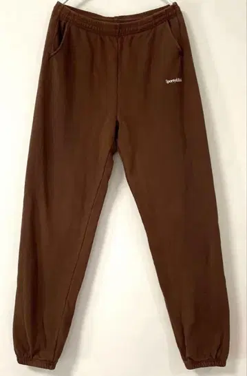 Sporty&Rich / 로고 자수 스웨트 팬츠 M 브라운