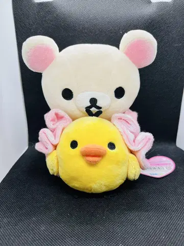 코리락쿠마 키이로이토리 타월 이불 모아서 봉제 인형