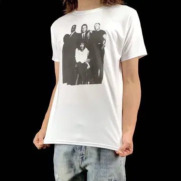 새상품 펄프 픽션 타란티노 영화 메인 캐스트 배우 티셔츠