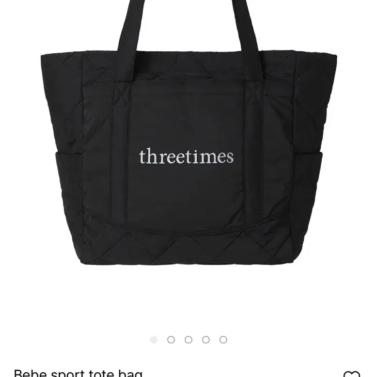 THREETIMES | 쓰리타임즈 Threetimes Bebe sport tote bag Black