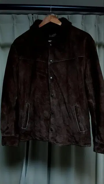 텐더 로인 T-SADDLE 스웨이드 자켓 브라운 L 가죽 보아