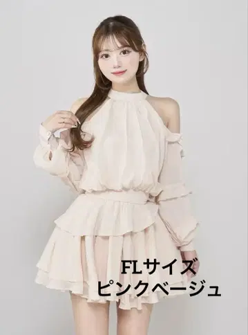 다리치 darich 볼륨 쉬폰 미니 원피스 원피스 FL 사이즈