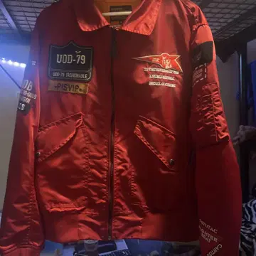 PISVIP UOD-79 MA-1 자켓 XL 레드