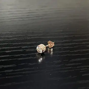 AVALANCHE(아발란치) 10K 로즈 골드 귀걸이 4mm