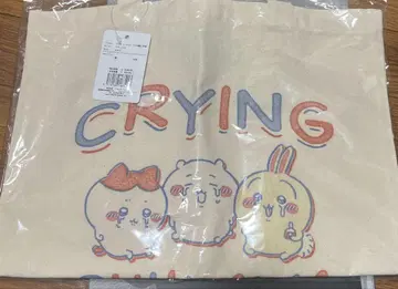 치이카와 (먼작귀) 레트로 인쇄풍 토트 토트백 토끼 하치와레 내추럴