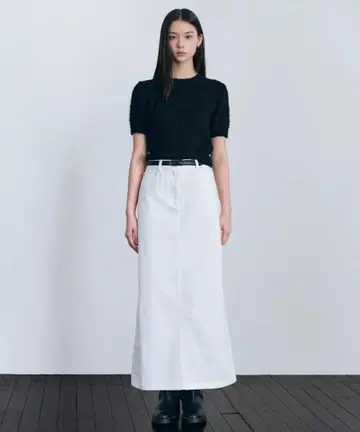 musinsa standard woman CPMaxi Skirt 화이트