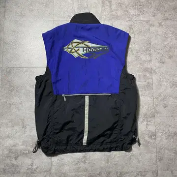 90's Reebok 리복 벡터 로고 백 프린트 나일론 베스트