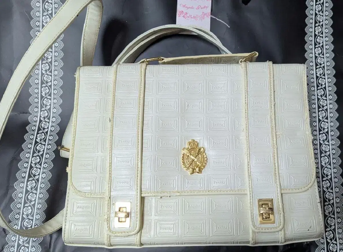 Angelic Pretty White Chocolate Crossbody Bag Latte Gyaru