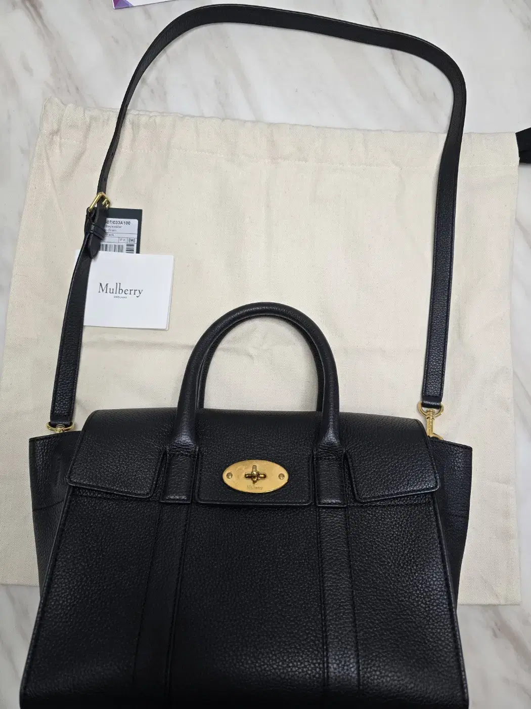 Authentic Mulberry Small Bayswater Tote Bag / Classic Grain / Good Condition