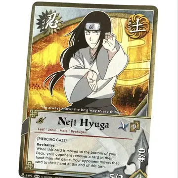 NARUTO 영어 2002년 카드 히나타 나사 닌자 1497