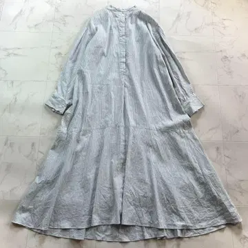 새상품급 플라주 맥시 롱 원피스 마 혼방 면 혼방 린넨 코튼