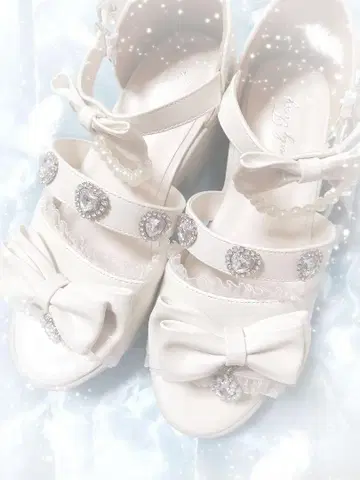 마사키 아리스 시마무라 비쥬 리본 샌들 신발 화이트 화이트 M 콜라보