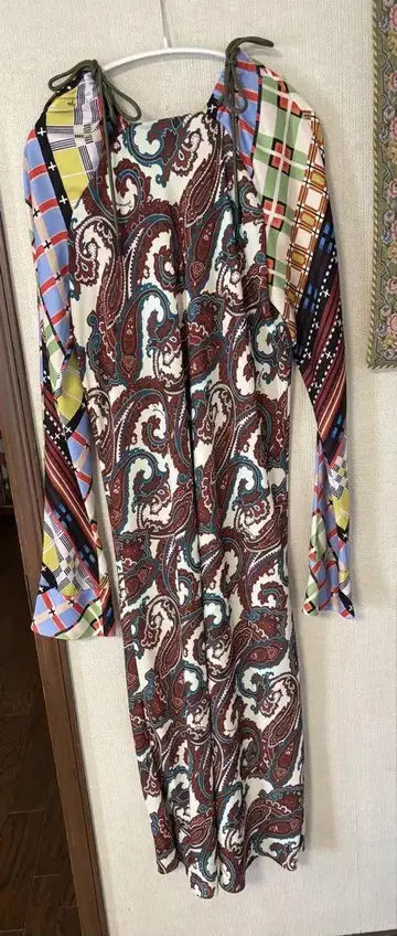 DSQUARED2 페이즐리 무늬 롱 원피스 46