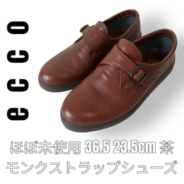 에코 에코 36.5 23.5cm EE 가죽 신발 몽크 스트랩