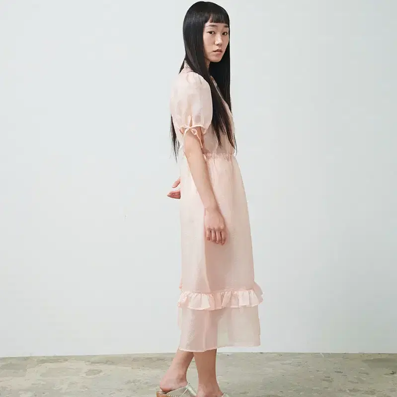 saenginstudios Romantic Sheer Dress Pink #생긴스튜디오,#생긴