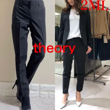 띠어리 정가 28,000엔 TAILOR 슬림 레그 팬츠 2 ML 블랙